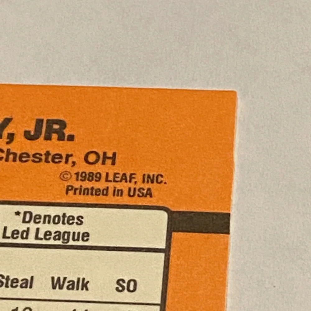 1990 Leaf Donruss ken griffey